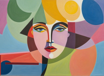 Canvas Wall Art Home Decor - Abstract Face