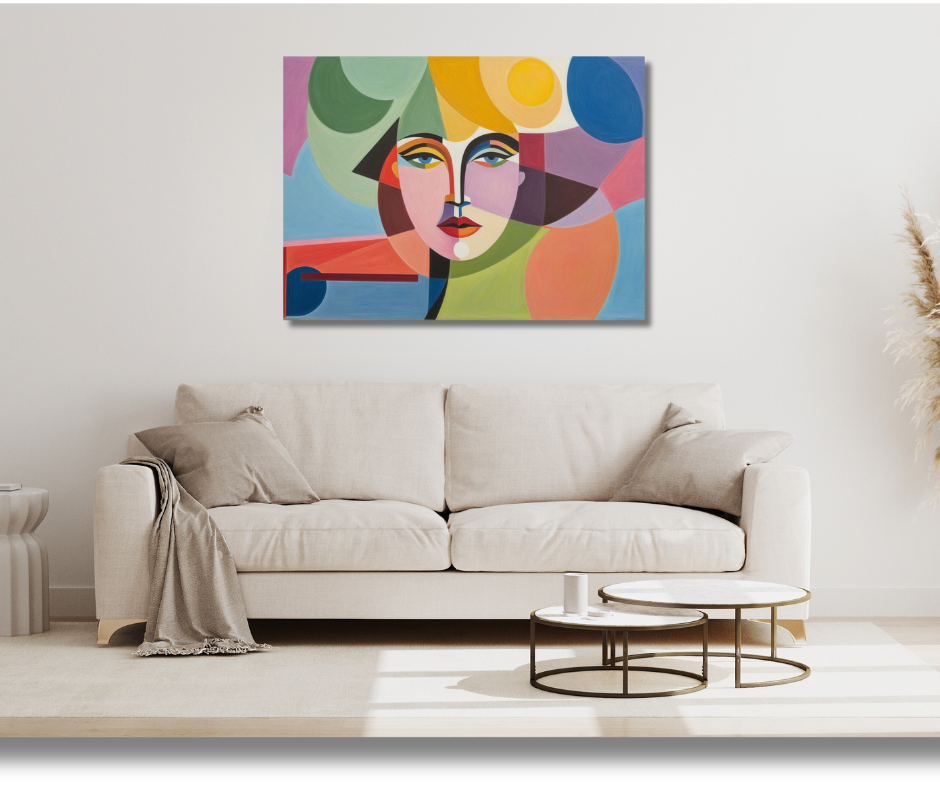 Canvas Wall Art Home Decor - Abstract Face