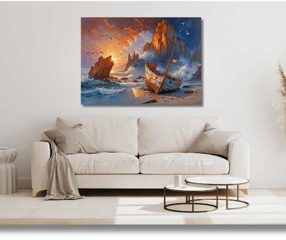 Canvas Wall Art Home Decor - Battered