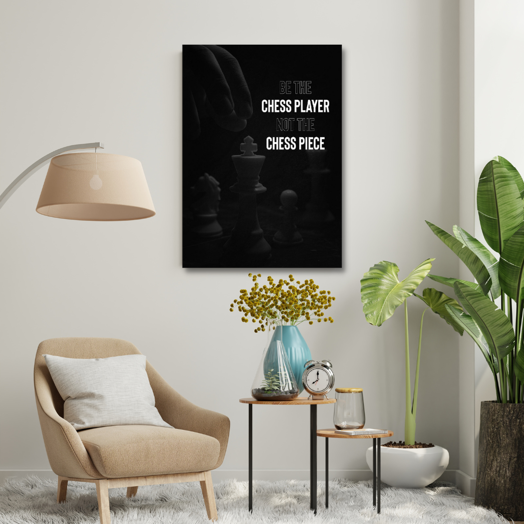 Motivational Canvas Wall Art - Be The Chess Player