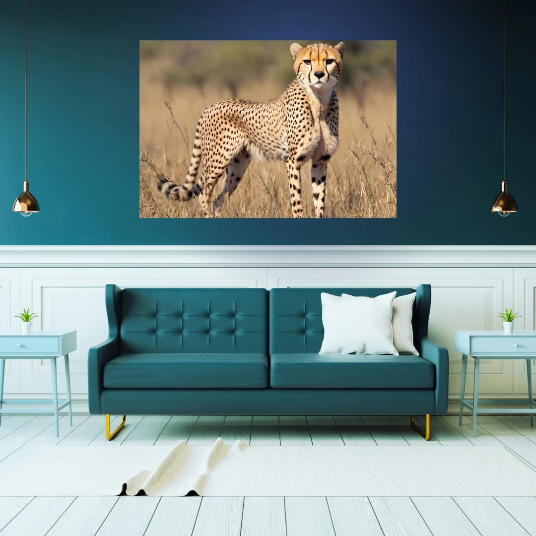 Canvas Wall Art Home Decor - Cheetah In The Wild 02