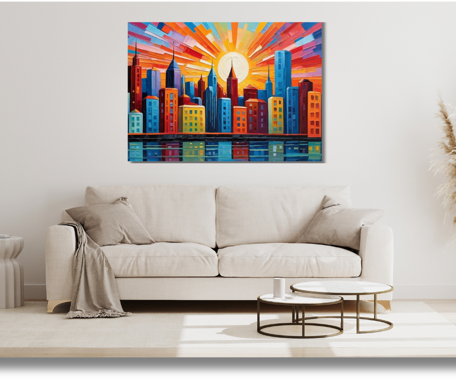Canvas Wall Art Home Decor - Colourful Sunrise