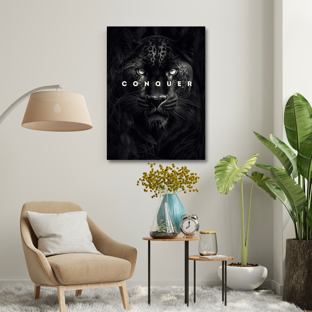 Motivational Canvas Wall Art - Conquer
