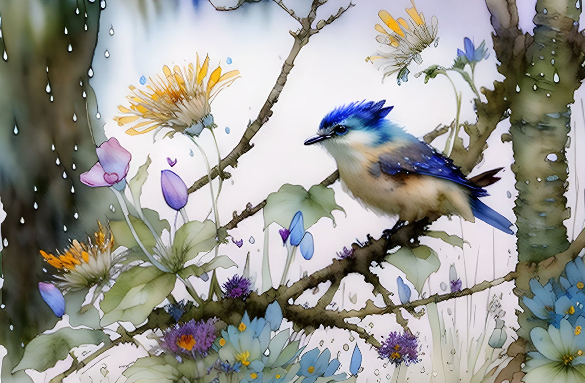 Canvas Wall Art Home Decor - Cute little Bird