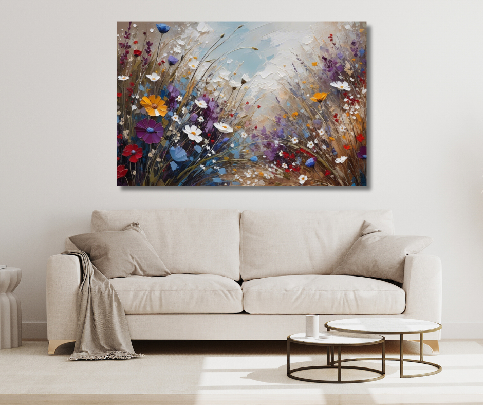 Canvas Wall Art Home Decor - Flowerful Path