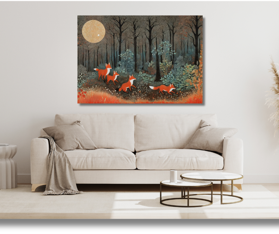 Canvas Wall Art Home Decor - Foxy