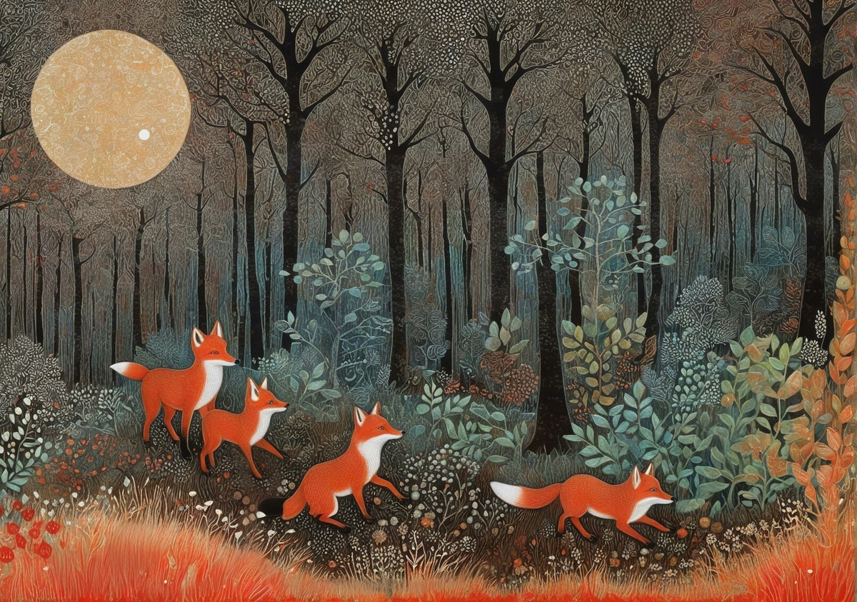 Canvas Wall Art Home Decor - Foxy