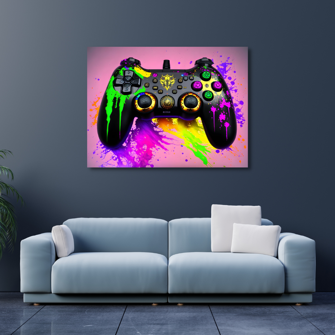 Canvas Wall Art Home Decor - Game Controller