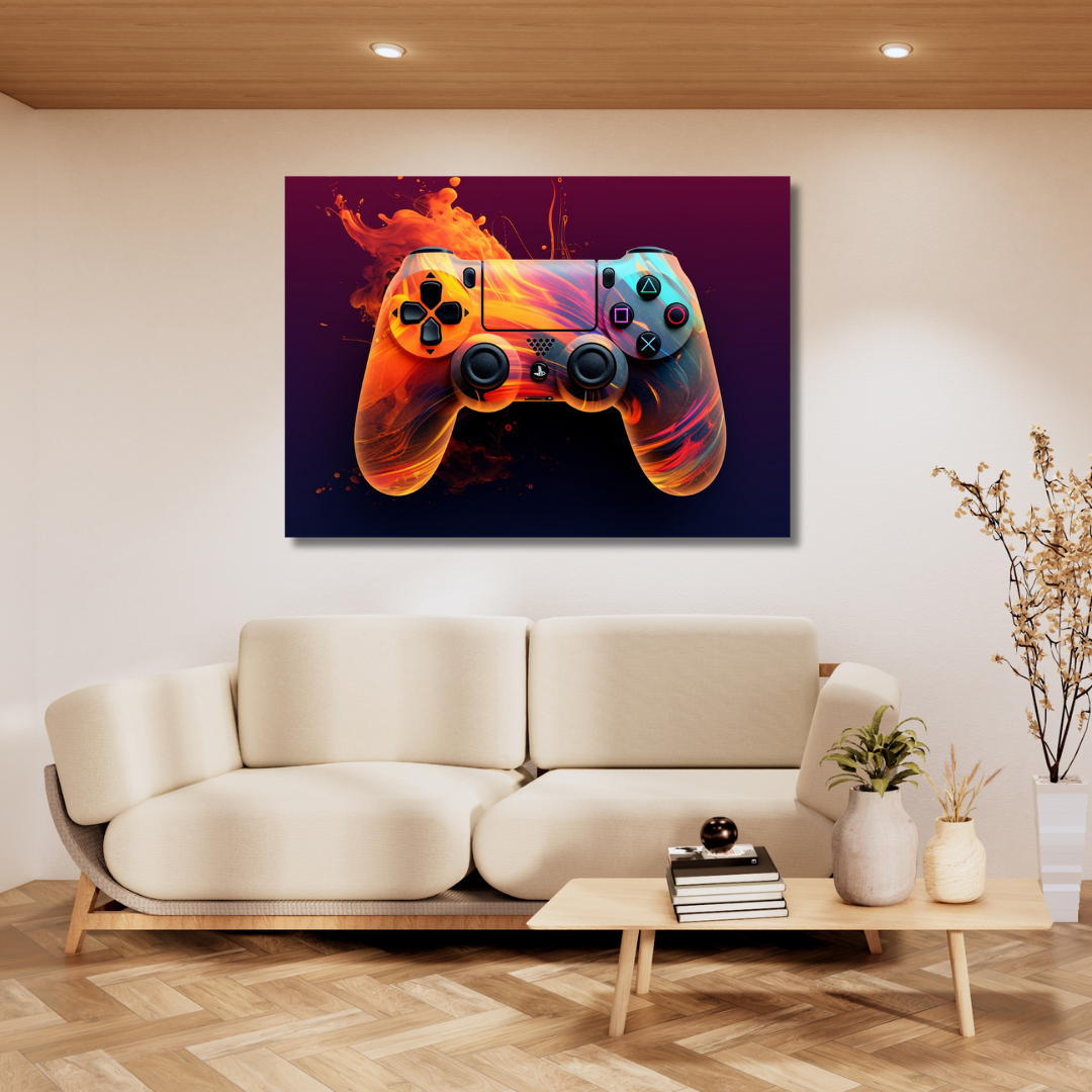 Canvas Wall Art Home Decor - Game Controller Abstract