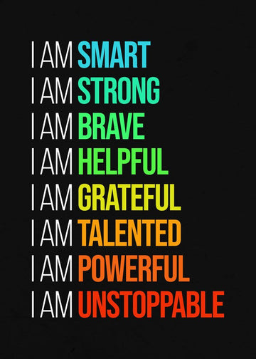 Motivational Canvas Wall Art - I AM