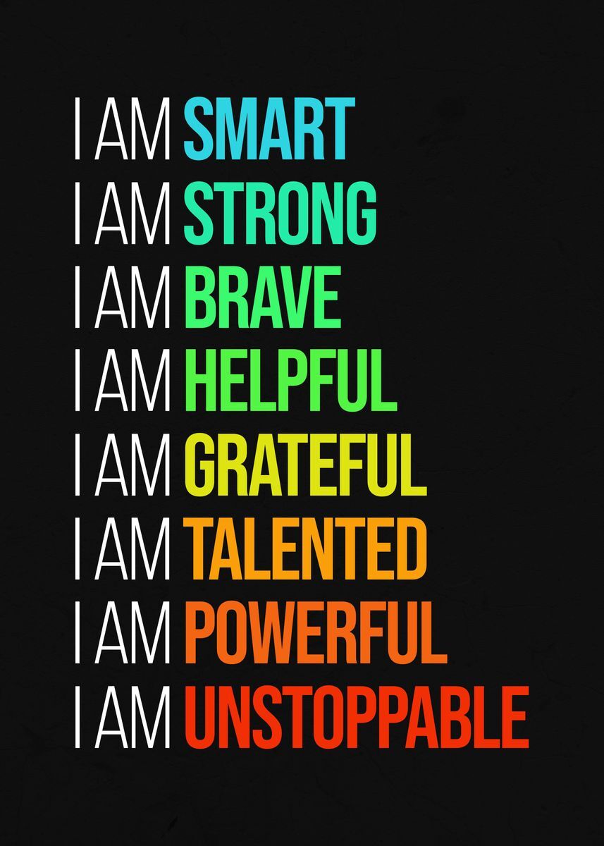 Motivational Canvas Wall Art - I AM