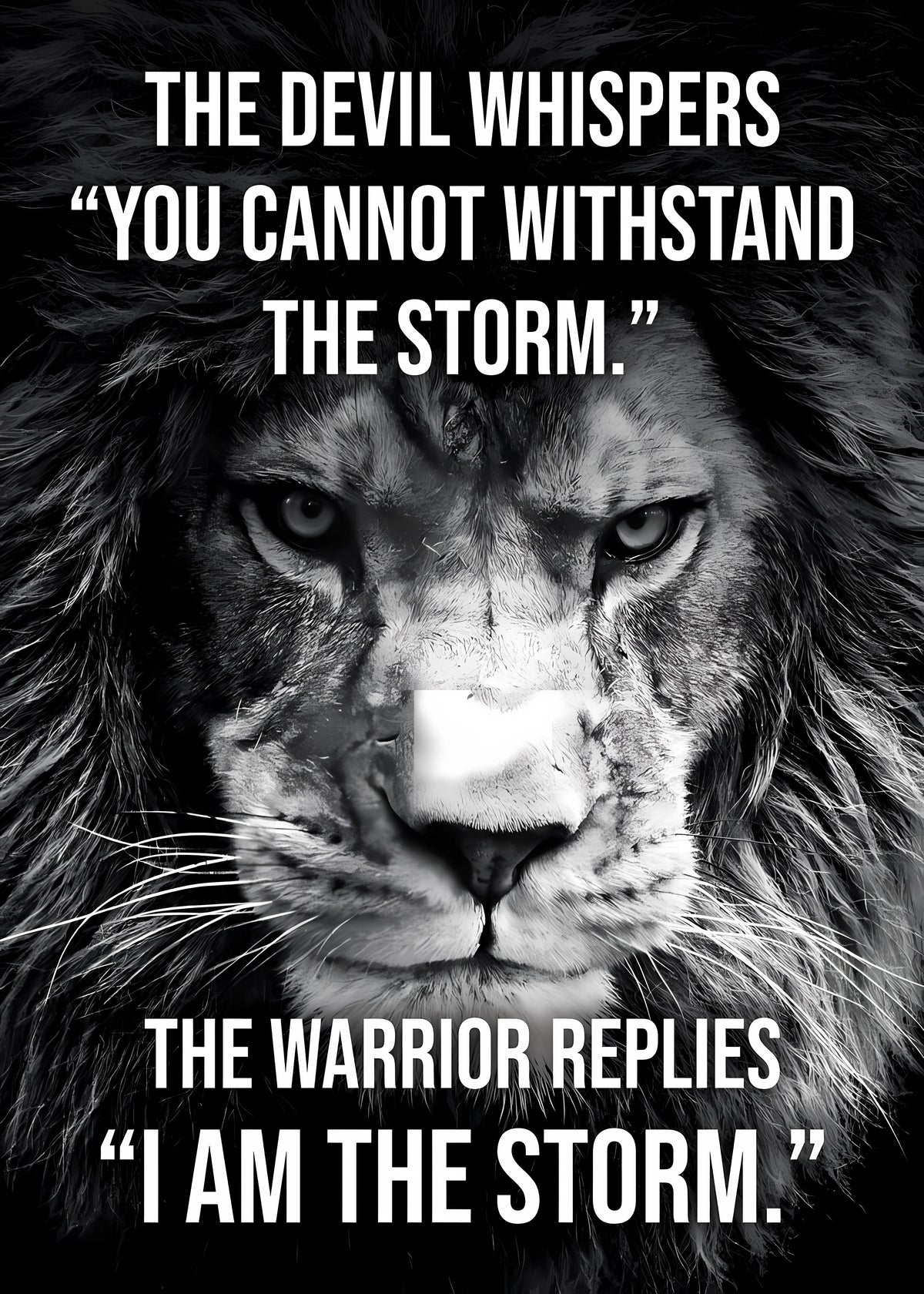 Motivational Canvas Wall Art - I Am The Storm