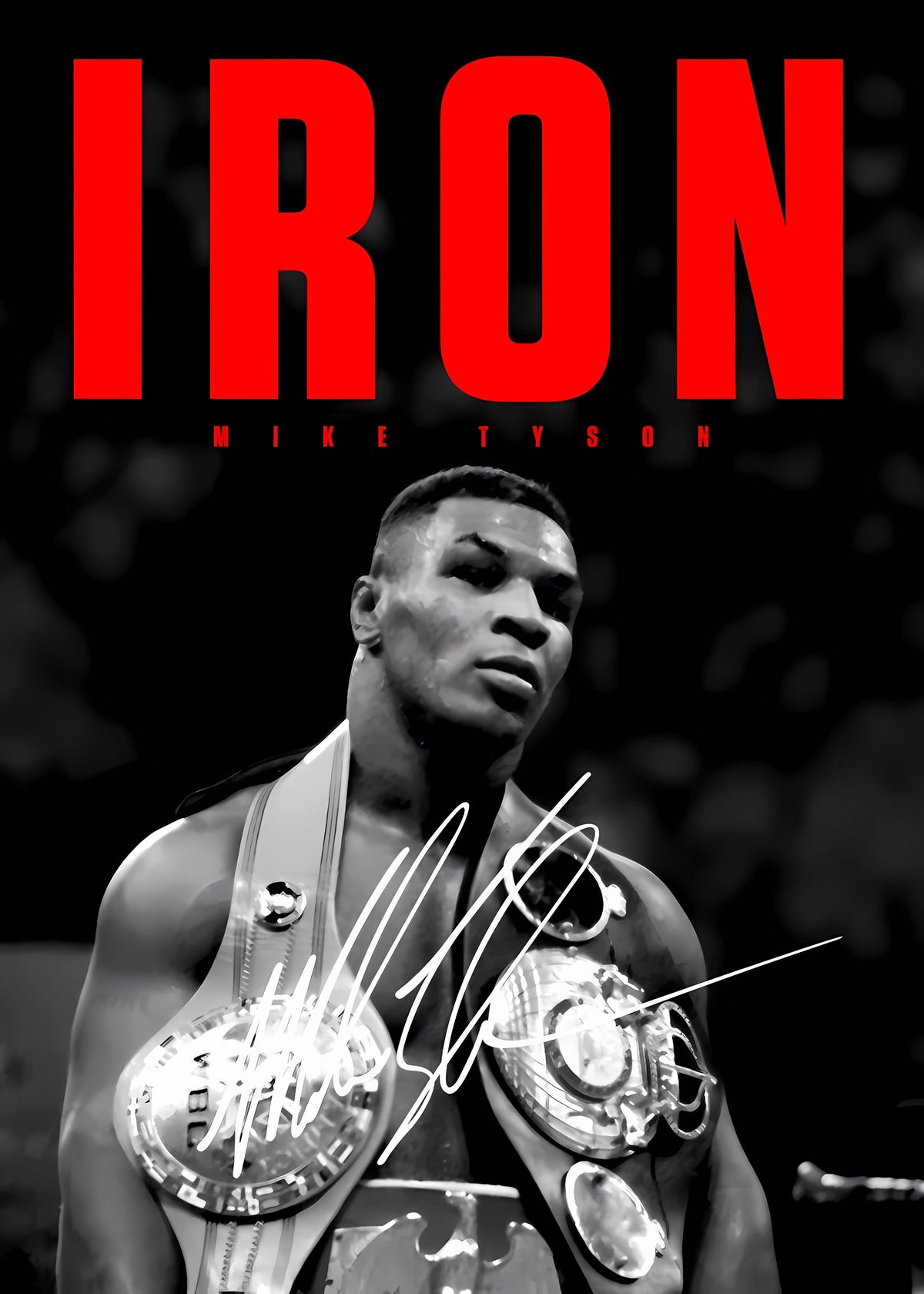 Motivational Canvas Wall Art - Iron Mike