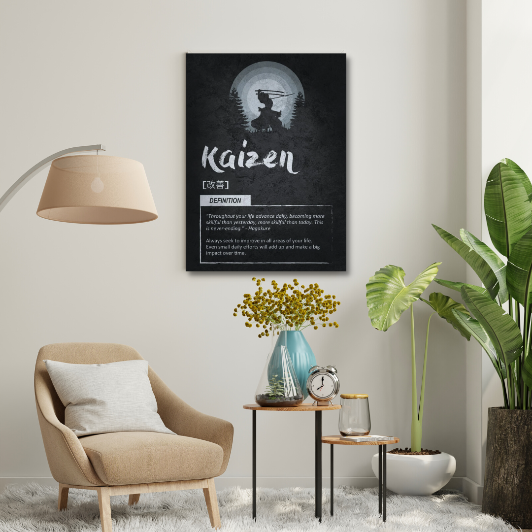 Motivational Canvas Wall Art - Kaizen