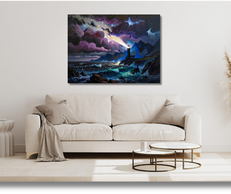Canvas Wall Art Home Decor - Lighthouse Abstract
