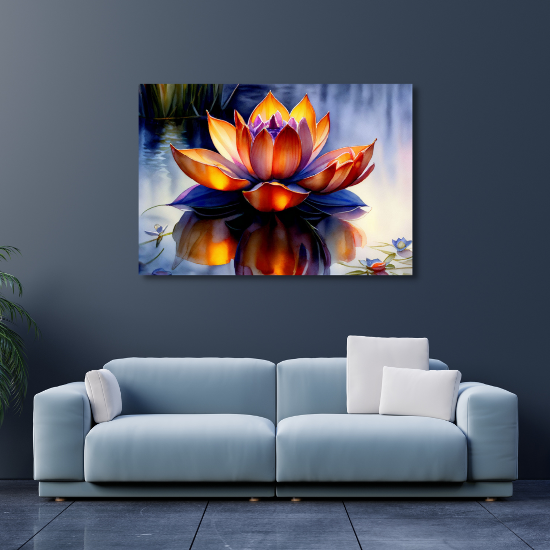 Canvas Wall Art Home Decor - Lotus Flower Bomb