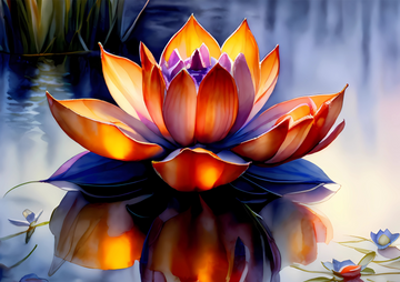 Canvas Wall Art Home Decor - Lotus Flower Bomb