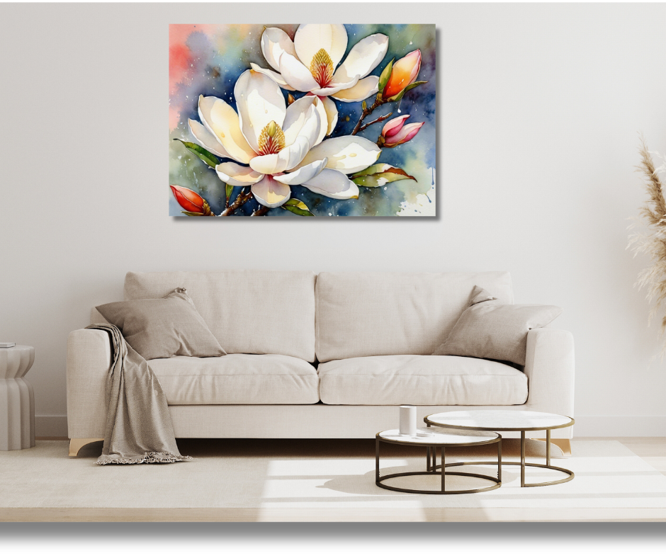 Canvas Wall Art Home Decor - Magnolias