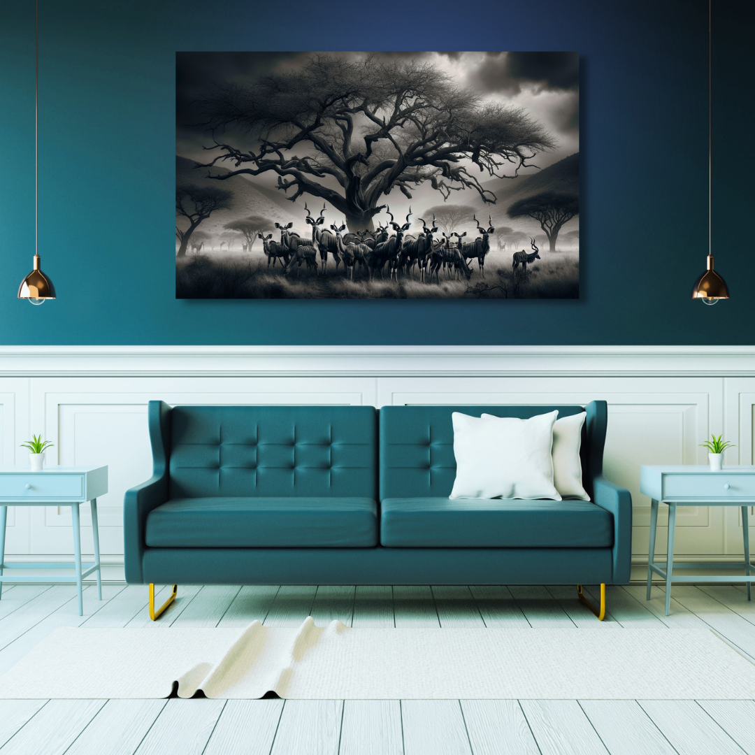 Canvas Wall Art Home Decor - Majestic Kudu