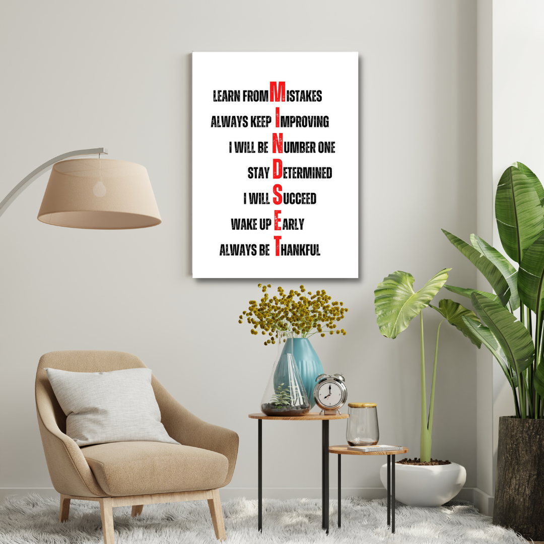 Motivational Canvas Wall Art - Mindset