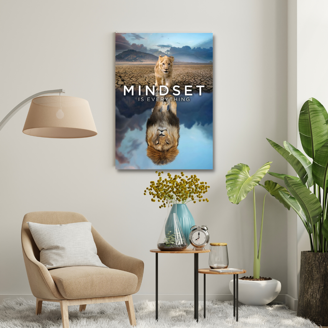 Motivational Canvas Wall Art - Mindset Is Everything 01