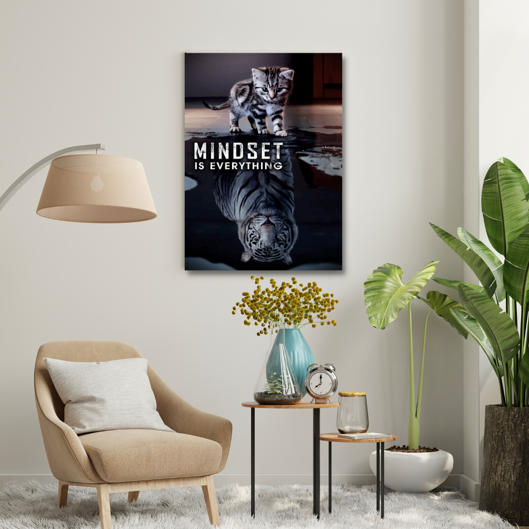 Motivational Canvas Wall Art - Mindset Is Everything 02