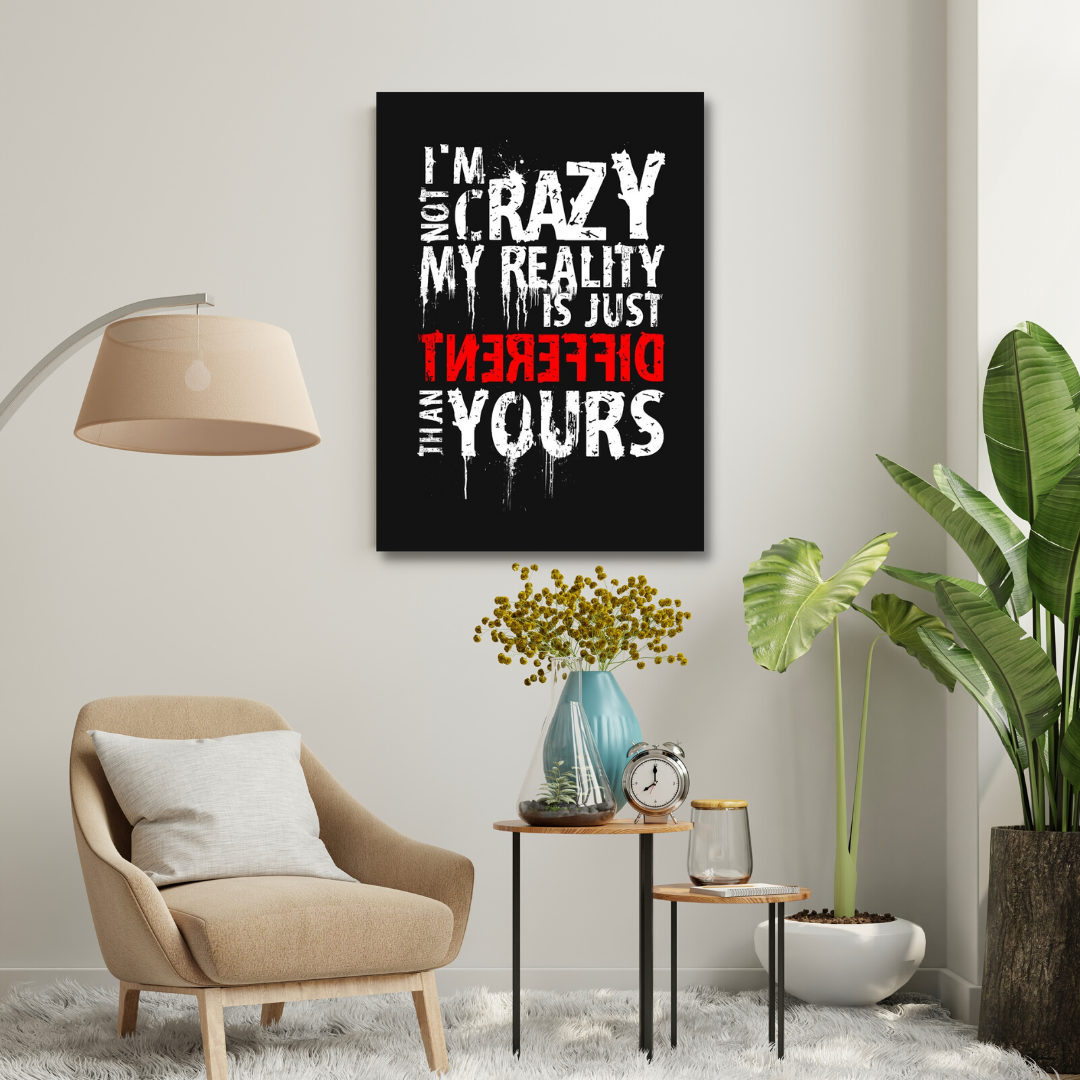 Motivational Canvas Wall Art - My Reality