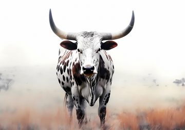 Canvas Wall Art Home Decor - Nguni Cow Pasture