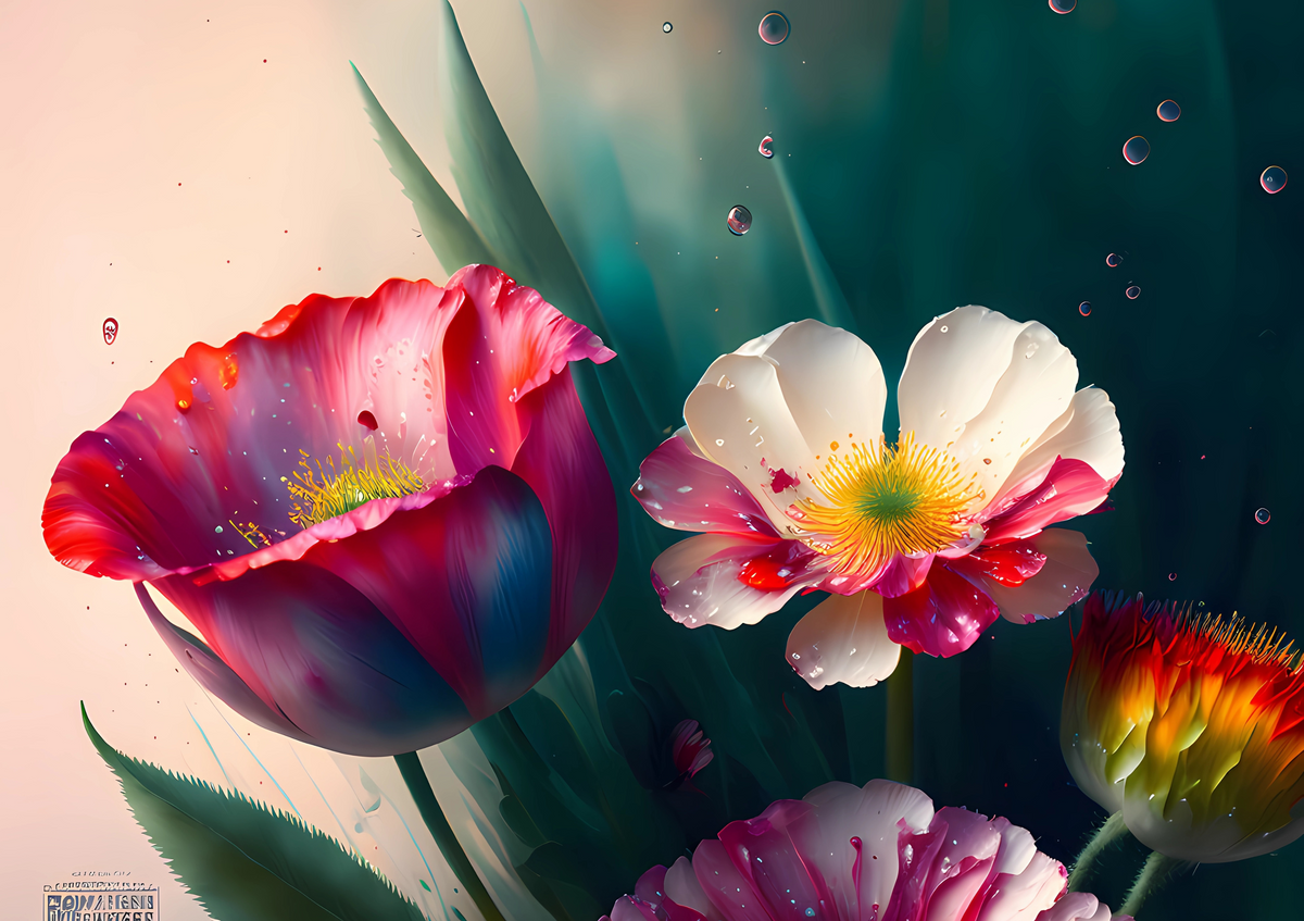 Canvas Wall Art Home Decor - Poppies