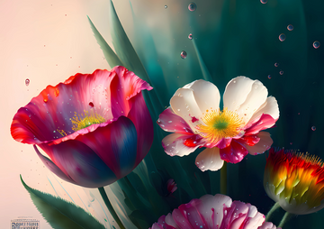 Canvas Wall Art Home Decor - Poppies