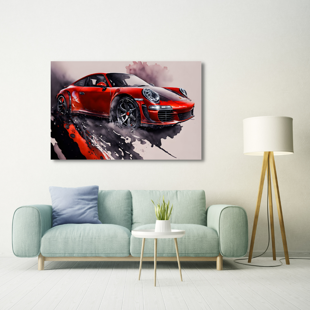 Canvas Wall Art Home Decor - Porsche 911