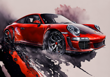 Canvas Wall Art Home Decor - Porsche 911