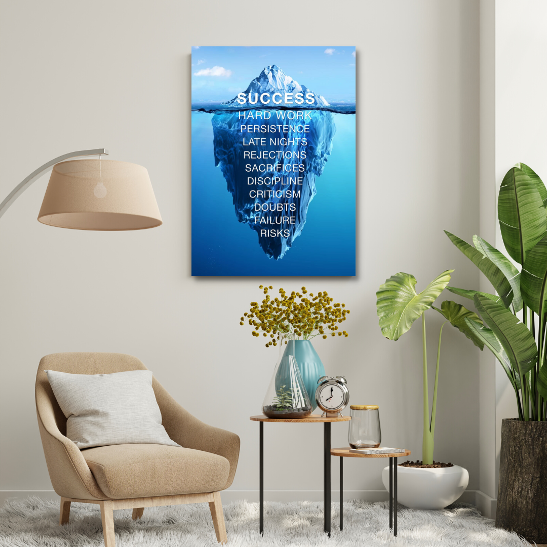 Motivational Canvas Wall Art - Road To Success