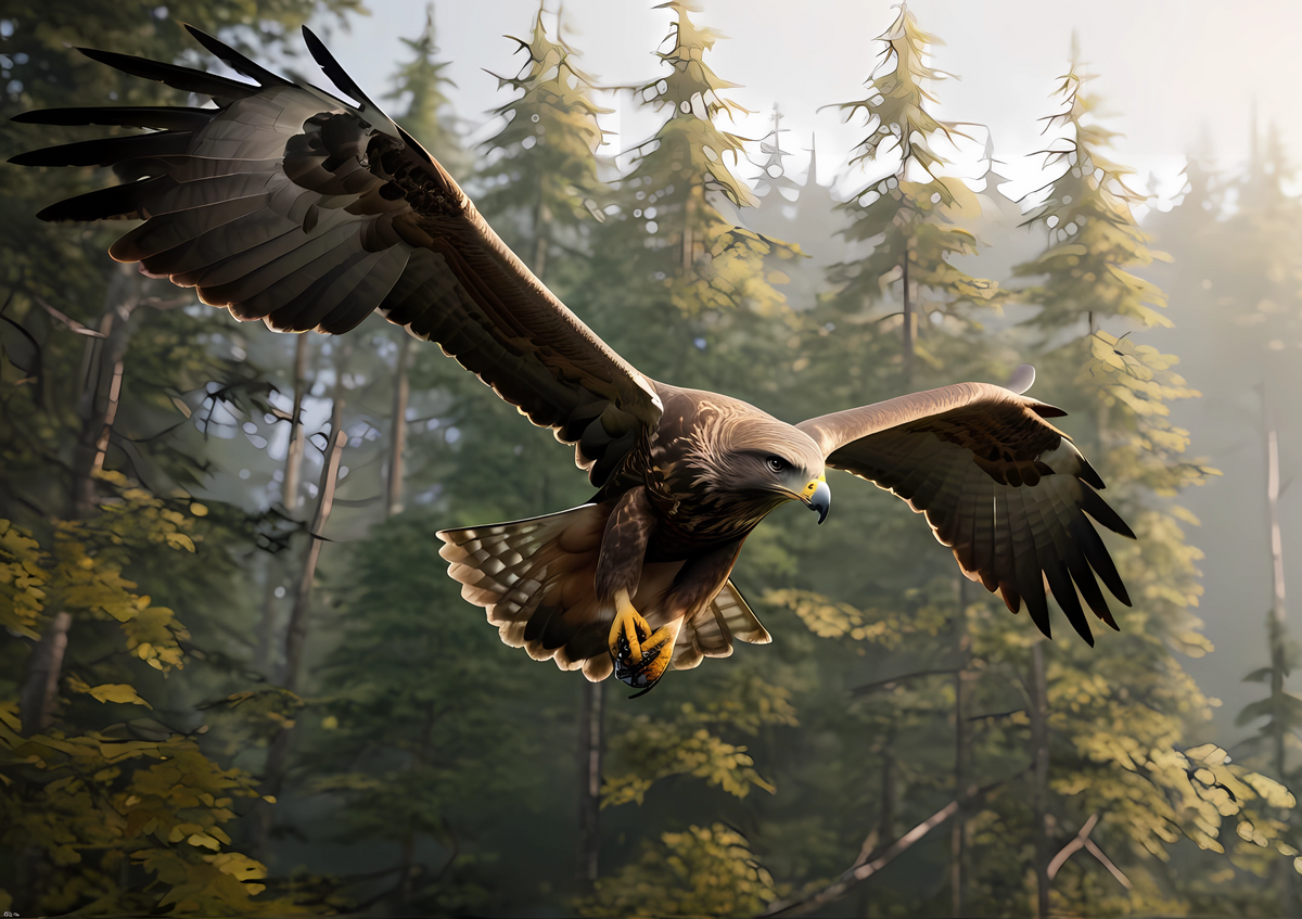 Canvas Wall Art Home Decor - Soaring Eagle