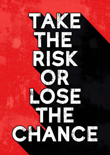 Motivational Canvas Wall Art - Take The Risk