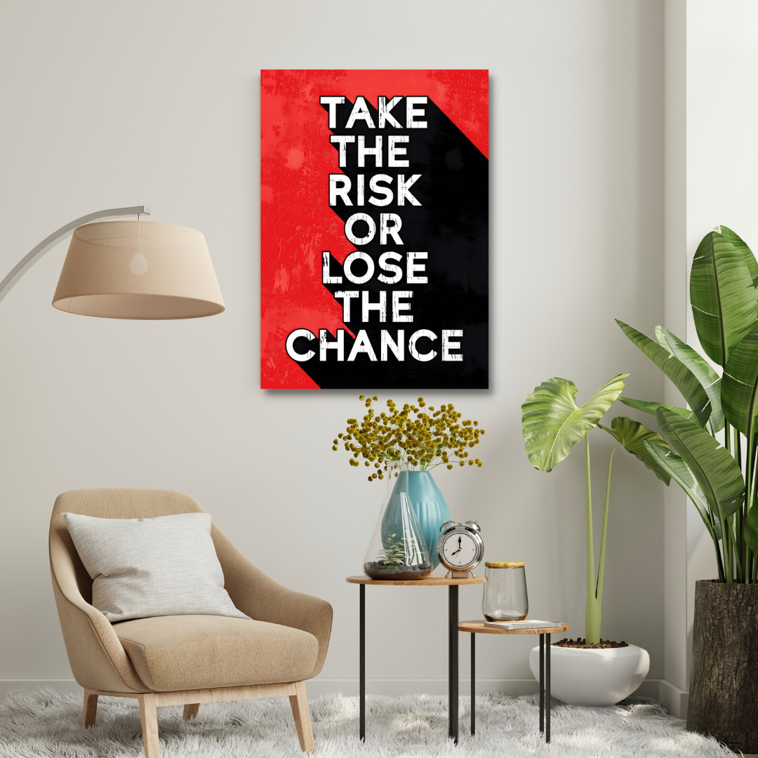 Motivational Canvas Wall Art - Take The Risk