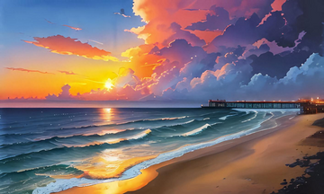 Canvas Wall Art Home Decor - The Sea Is Calling