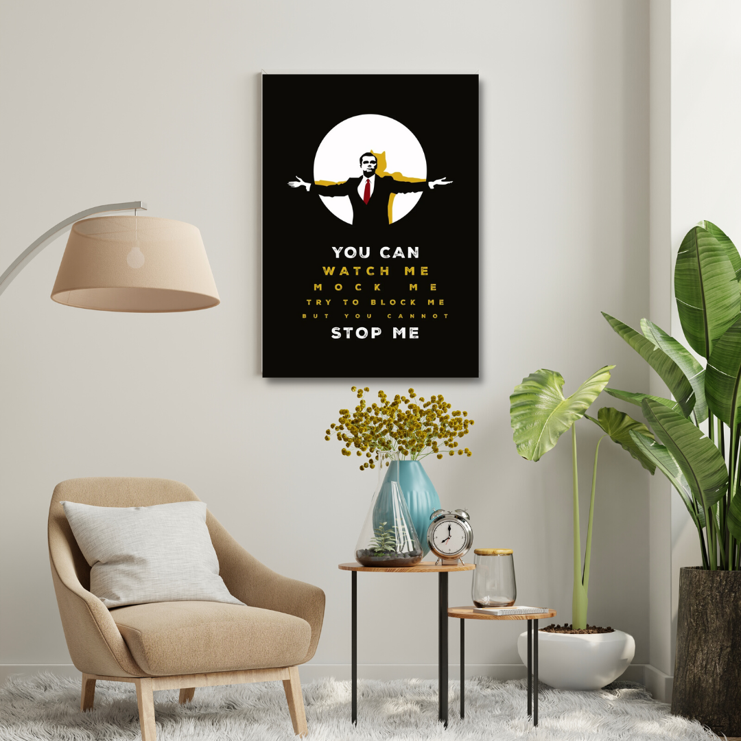 Motivational Canvas Wall Art - The Wolf Of Wall Street 01