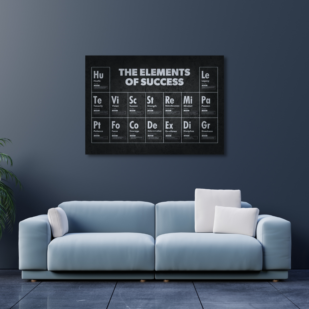 Motivational Canvas Wall Art - Elements Of Success