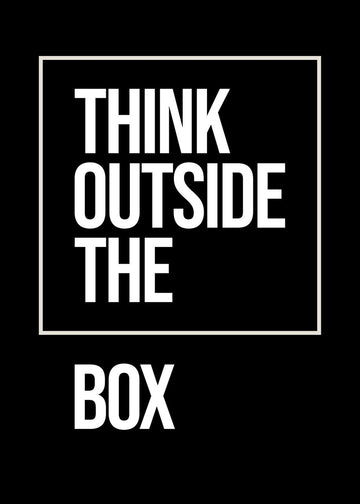 Motivational Canvas Wall Art - Think Outside The Box