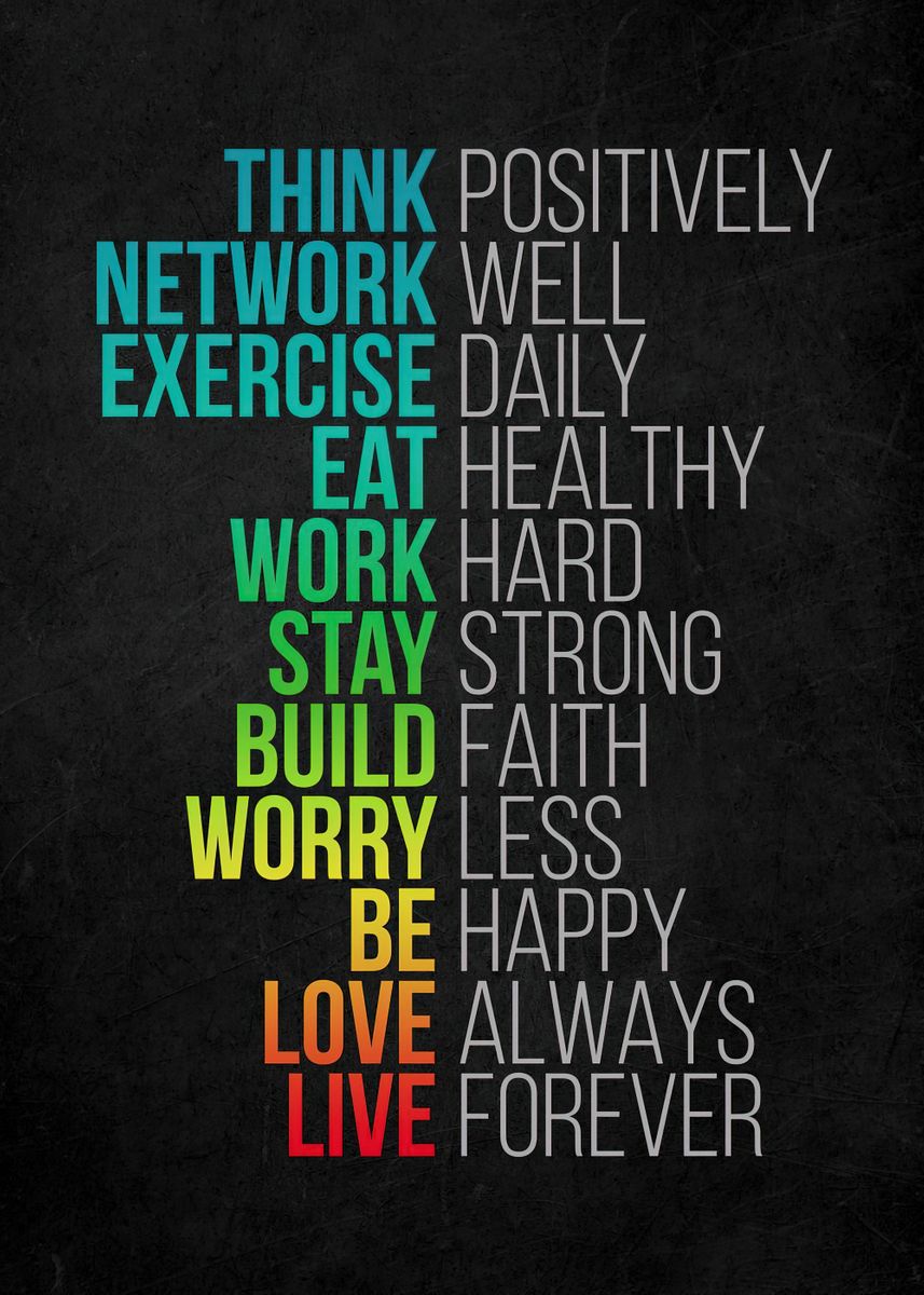 Motivational Canvas Wall Art - Think Positively