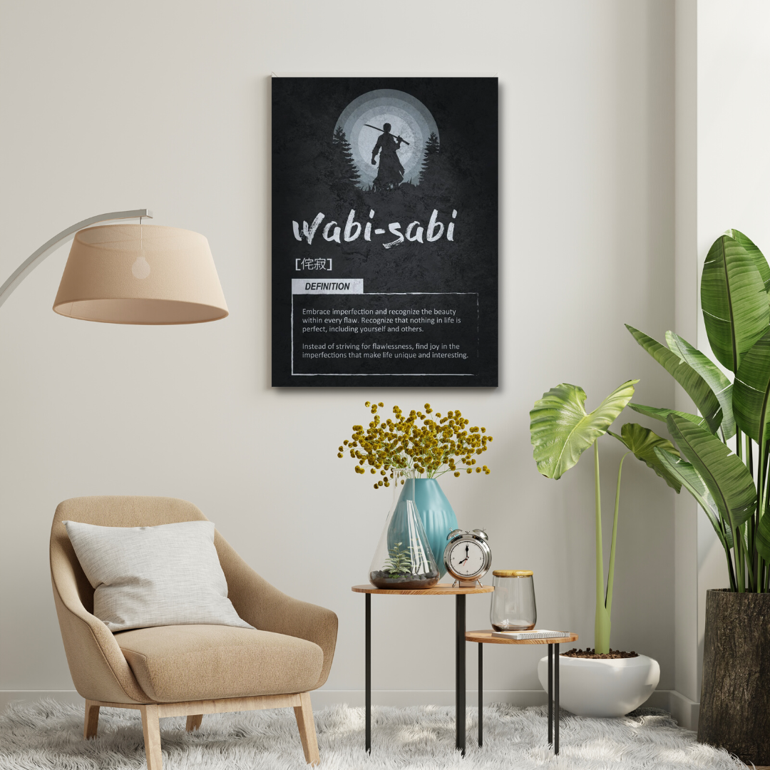 Motivational Canvas Wall Art - Wabi Sabi