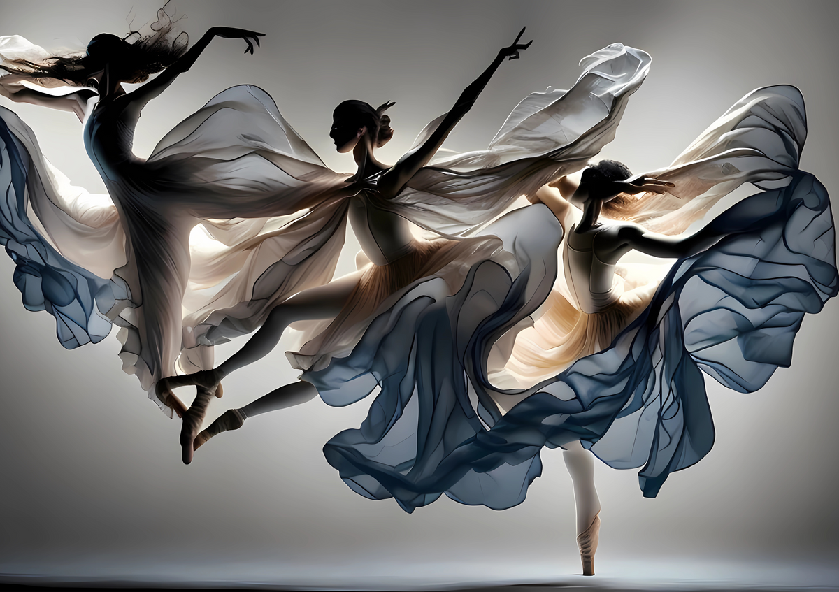 Canvas Wall Art Home Decor - Wood Sprites Dancing