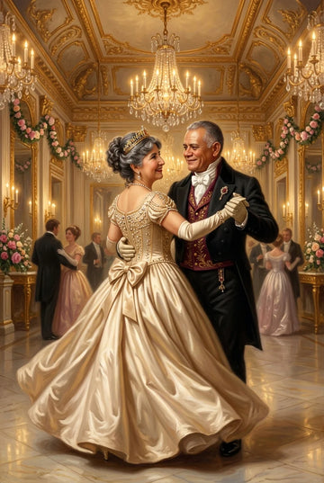 Timeless Romance Dance Canvas Wall Art