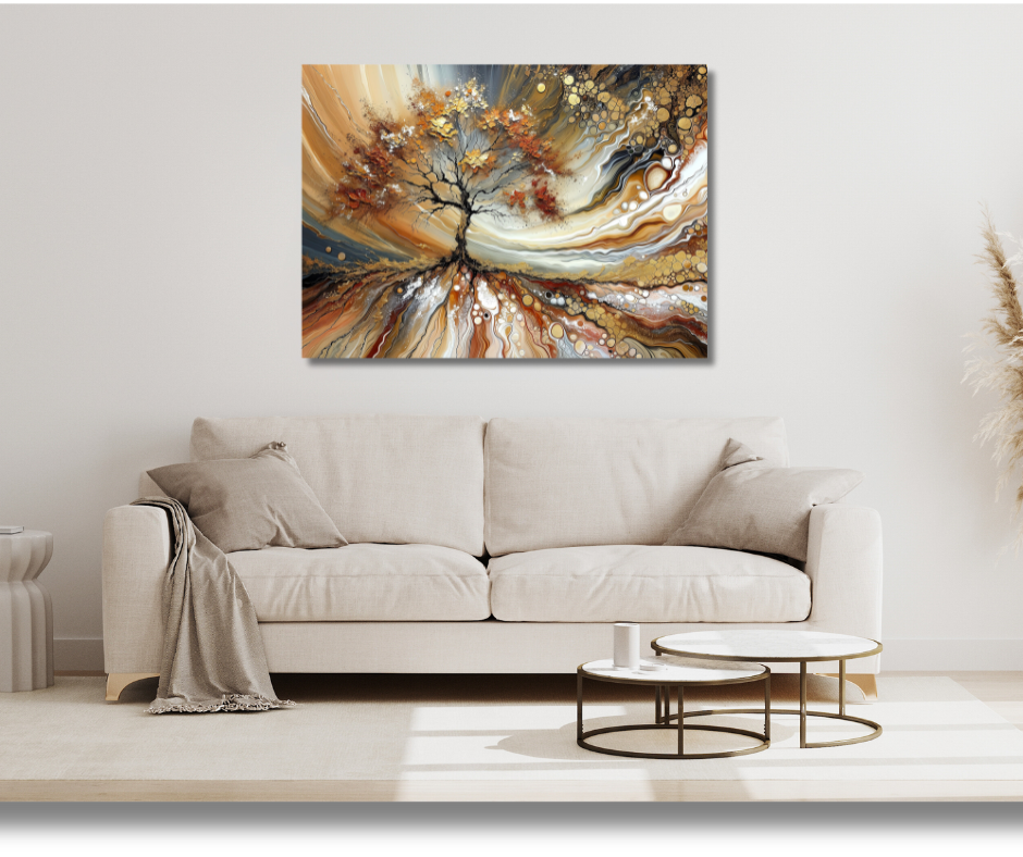 Canvas Wall Art Home Decor - Brown Autumn