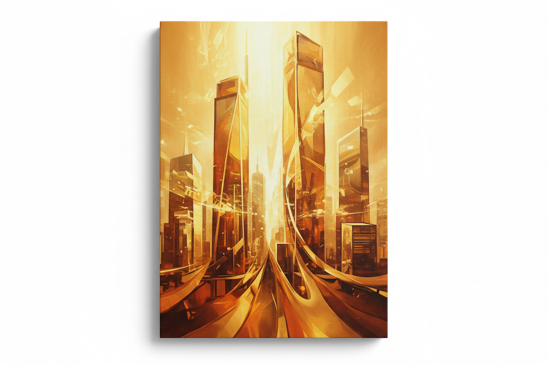 City Of Gold Abstract — Hero