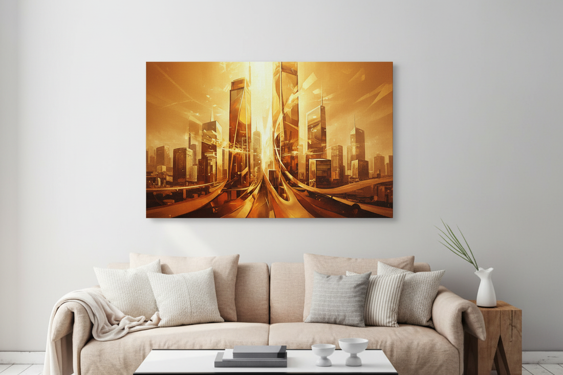 City Of Gold Abstract — Hero