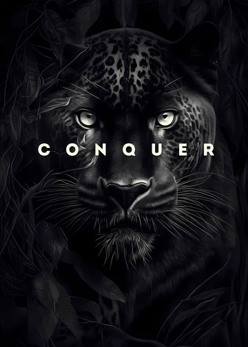 Motivational Canvas Wall Art - Conquer