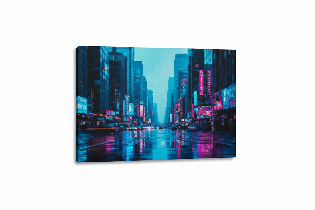 Electric City After Rain — Hero