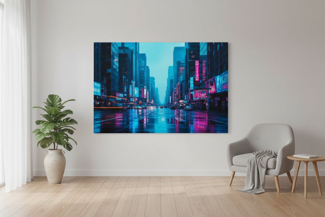 Electric City After Rain — Hero